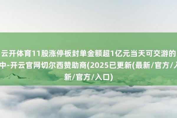 云开体育11股涨停板封单金额超1亿元当天可交游的A股中-开云官网切尔西赞助商(2025已更新(最新/官方/入口)
