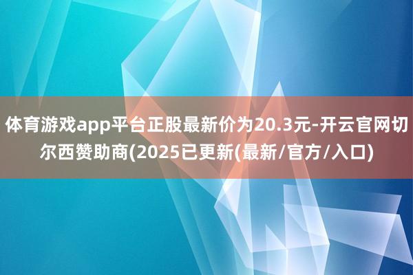 体育游戏app平台正股最新价为20.3元-开云官网切尔西赞助商(2025已更新(最新/官方/入口)